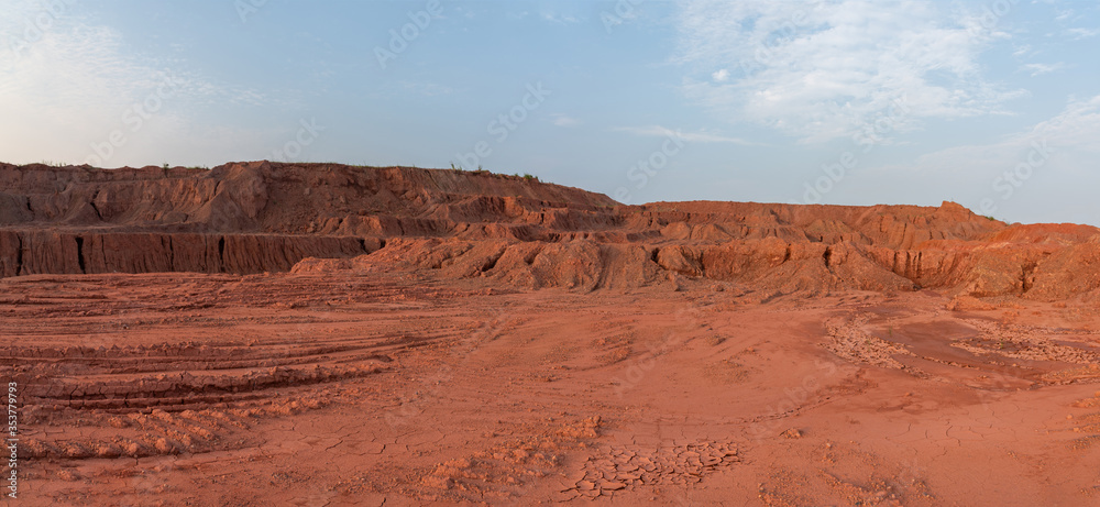 Fototapeta premium Wilderness dirt mound landscape