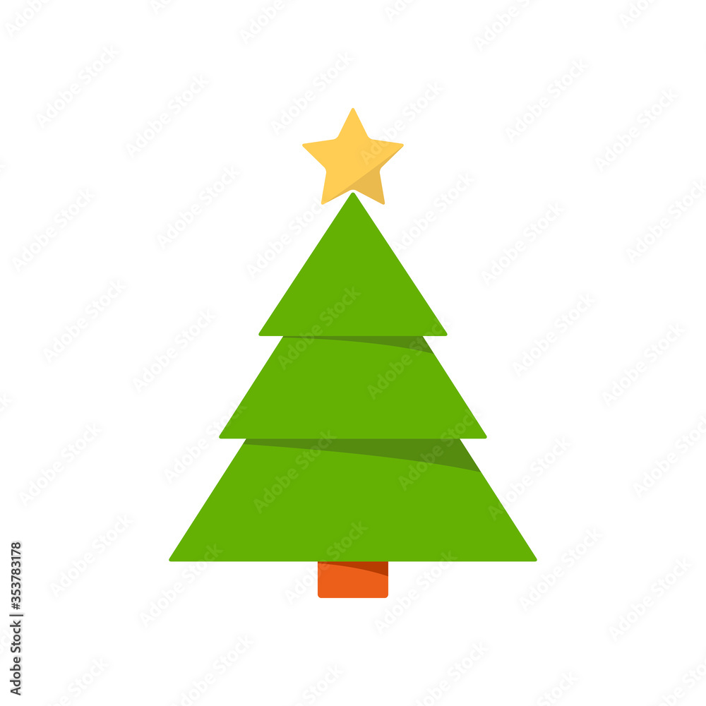christmas tree icon vector design template christmas tree icon vector design template