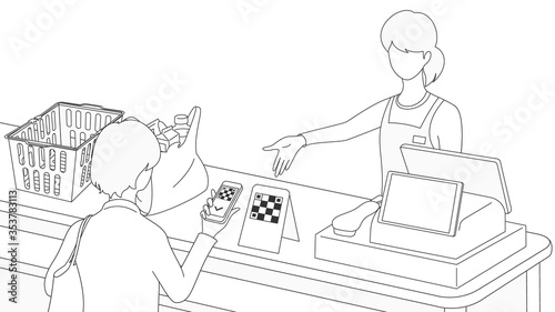 Cashless society and digital payments (QR Code)