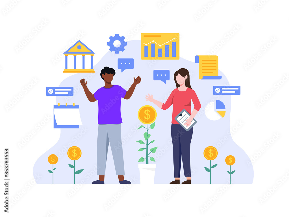 Investments and Finance concept