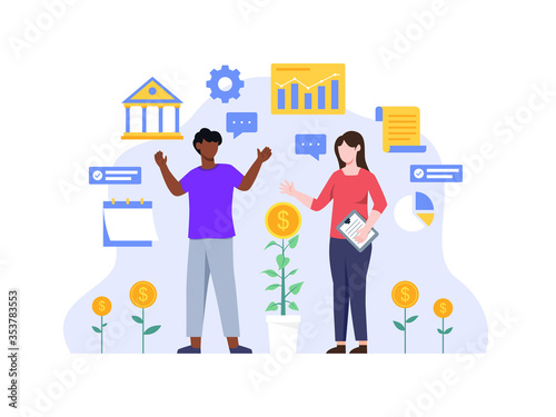 Investments and Finance concept