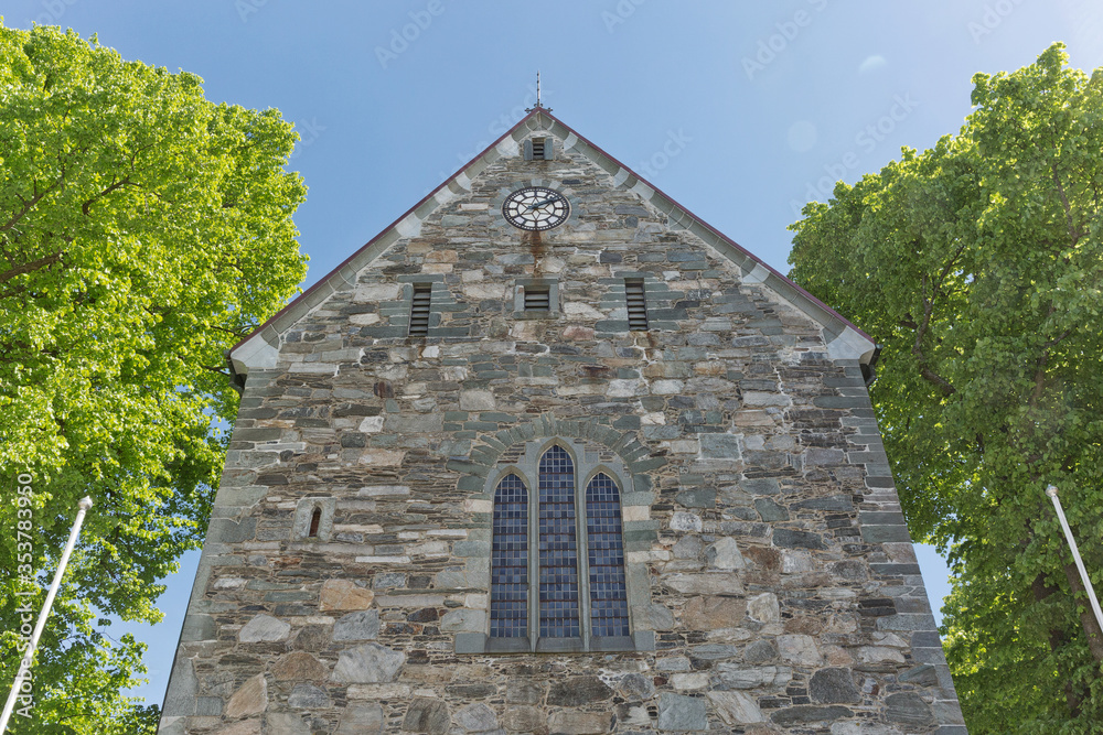 Fototapeta premium Stavanger Cathedral in Stavanger is Norway's oldest cathedral