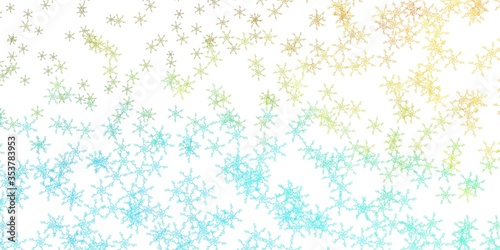 Light Blue  Yellow vector template with wry lines.