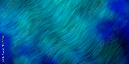 Light BLUE vector pattern with curves. Colorful illustration in abstract style with bent lines. Smart design for your promotions.