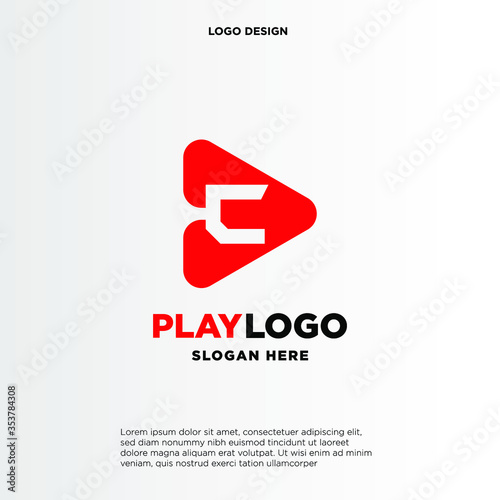 C letter logo in the triangle shape, font icon, Vector design template elements for your application or company identity.