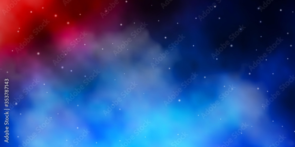 Dark BLUE vector template with neon stars. Modern geometric abstract illustration with stars. Pattern for new year ad, booklets. Dark BLUE vector template with neon stars. Modern geometric abstract illustration with stars. Pattern for new year ad, booklets.