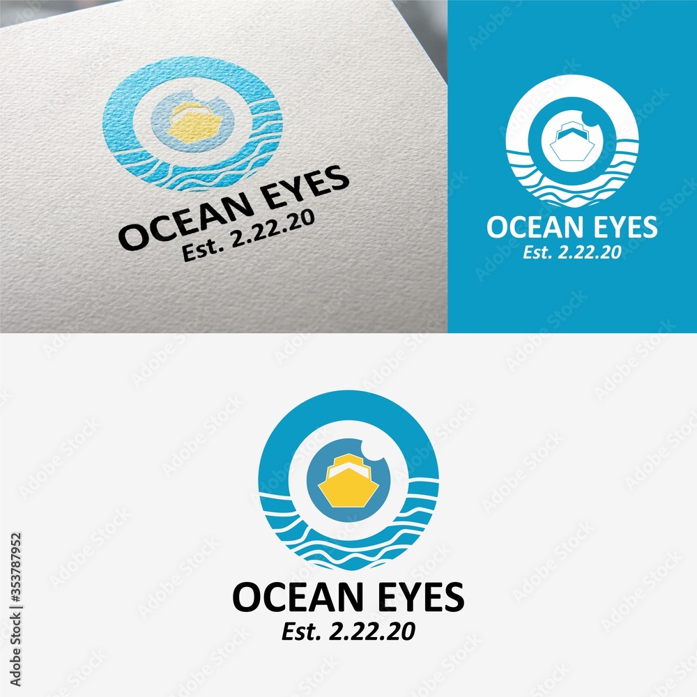 Ocean Eyes Logo Template Ocean Eyes Logo Template