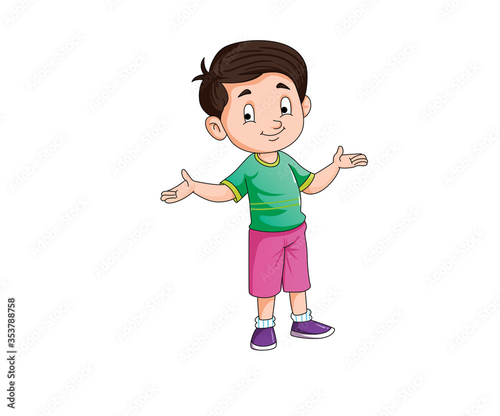 a boy standing a boy standing