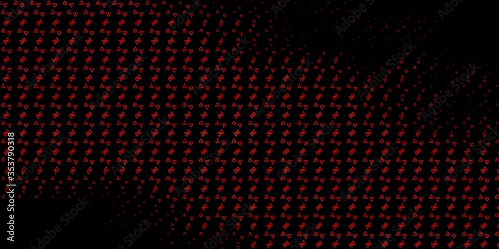 Dark Red vector template with esoteric signs. Dark Red vector template with esoteric signs.