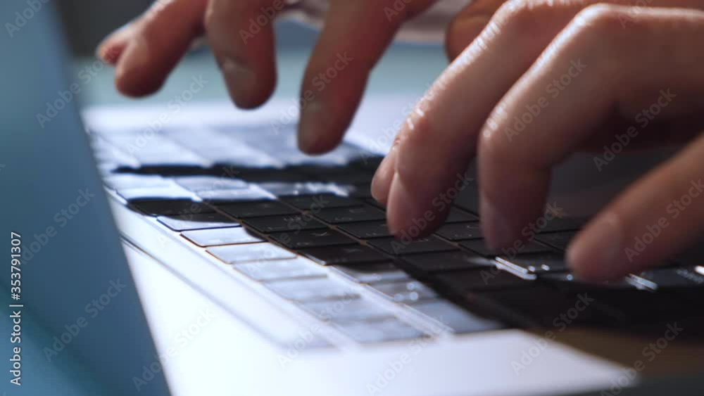 Extreme close-up human hands on keyboard 4K. Businessman hands type on laptop keyboard business 4K Hands touch typing pointing cloud data social network media, Businesswoman working on tablet computer Extreme close-up human hands on keyboard 4K. Businessman hands type on laptop keyboard business 4K Hands touch typing pointing cloud data social network media, Businesswoman working on tablet computer