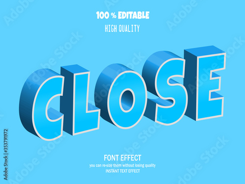 stylized modern font, editable font effect