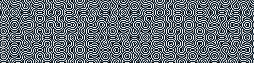 Fototapeta premium Colour Hehagon Tile Connection art background design illustration