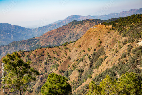 view of the mountains in hill station of India