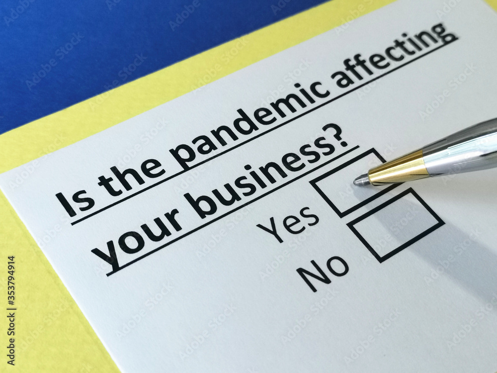 One person is answering question about pandemic. One person is answering question about pandemic.