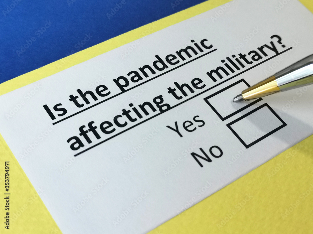 One person is answering question about pandemic. One person is answering question about pandemic.