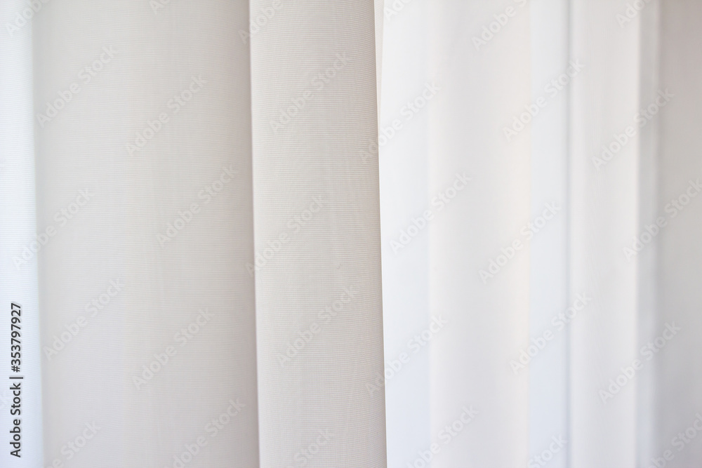 Fototapeta premium close up of curtain part of draperies
