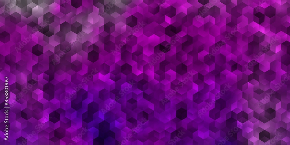 Dark Pink, Blue vector backdrop with hexagons. Dark Pink, Blue vector backdrop with hexagons.