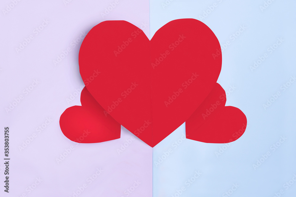 Heart shaped red paper in white background, , Valentines Day background, Holiday Card, Clipping path done using pen tool. Heart shaped red paper in white background, , Valentines Day background, Holiday Card, Clipping path done using pen tool.