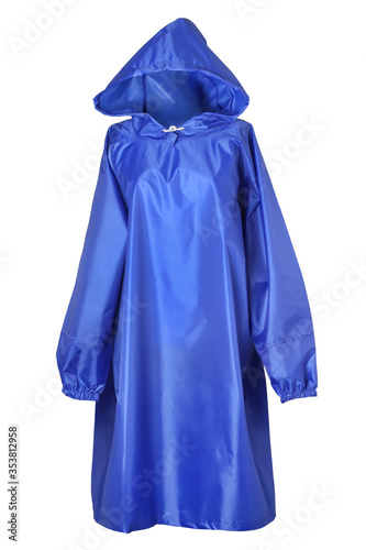 Blue raincoat