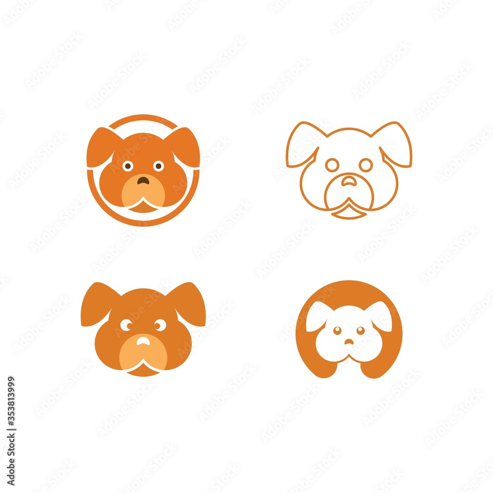 Dog head logo