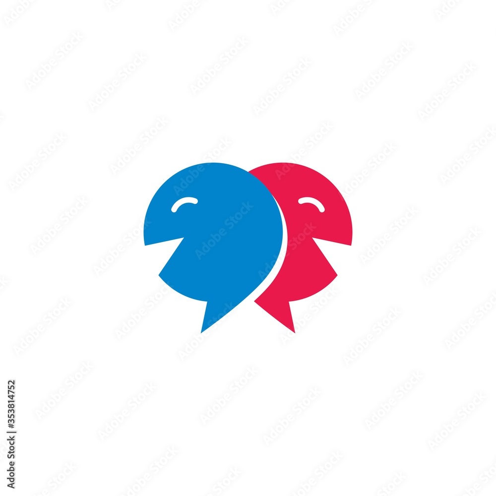 Fototapeta premium Chatting Logo