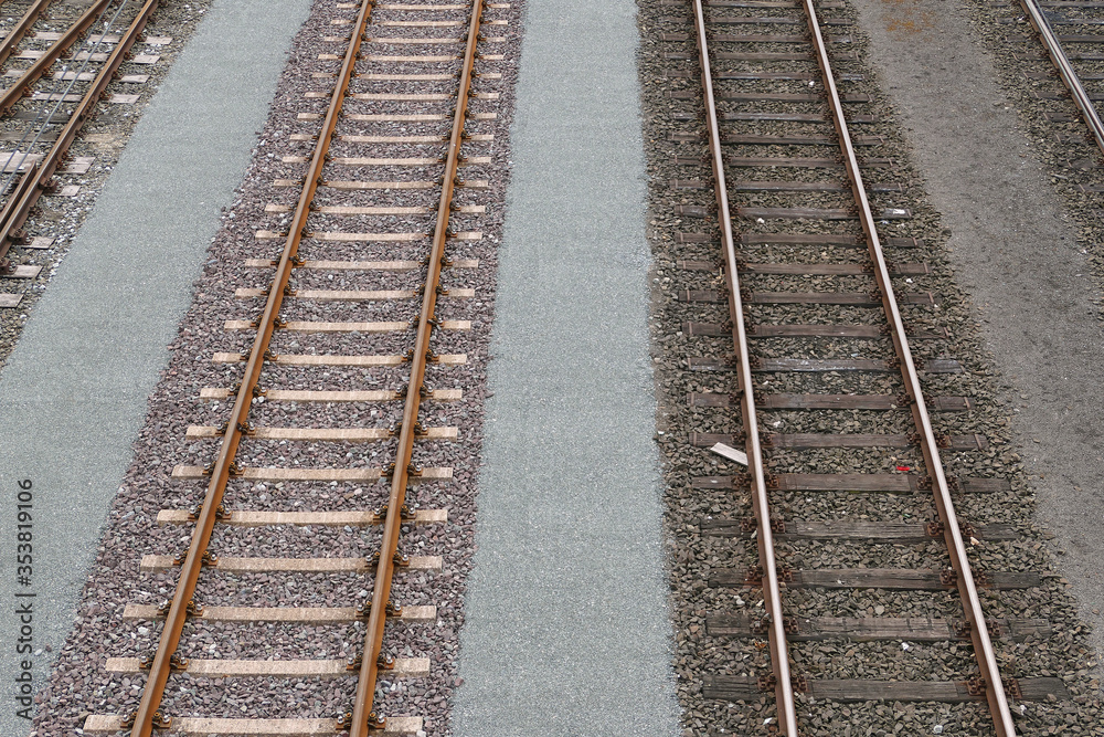 Rails to port of Nordenham, lower saxony