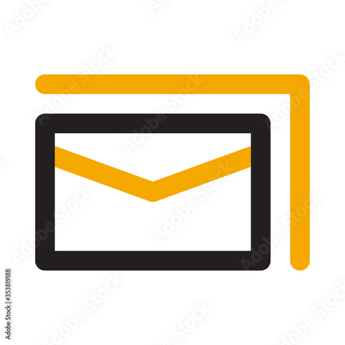 Mail icon. Isolated letter and mail icon line style. Premium quality vector symbol drawing concept for your logo web mobile app UI design.