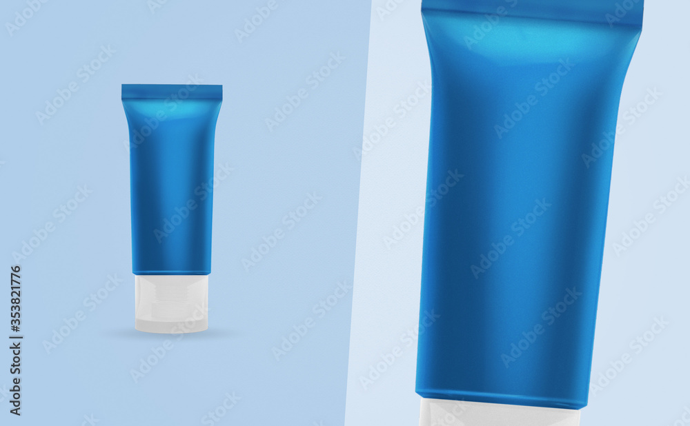 Tube Gel 3D Rendering Design Tube Gel 3D Rendering Design