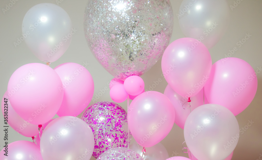 pink party balloons for party