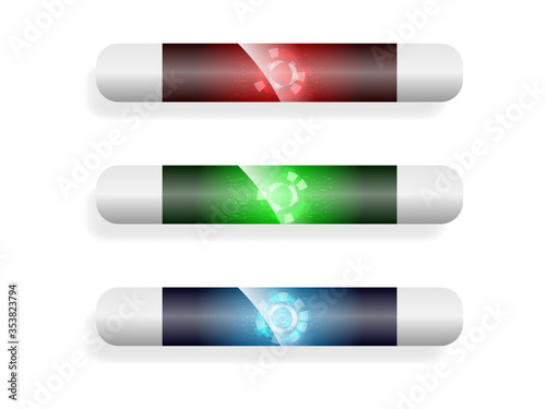 abstract technology background in capsule