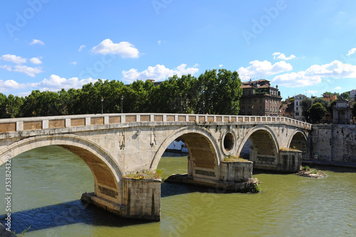 Bridge over the Rome river with arches  © Sergey