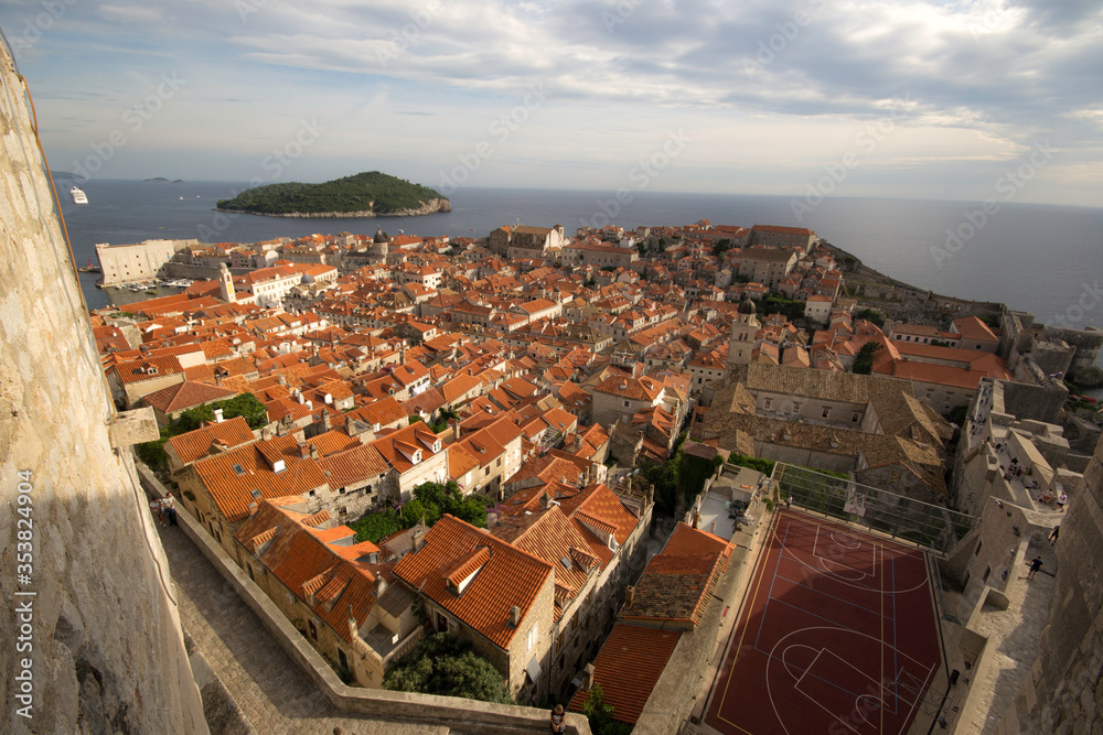 Dubrovnik is a city on the Adriatic Sea in southern Croatia. It is one of the most prominent tourist destinations in the Mediterranean Sea.