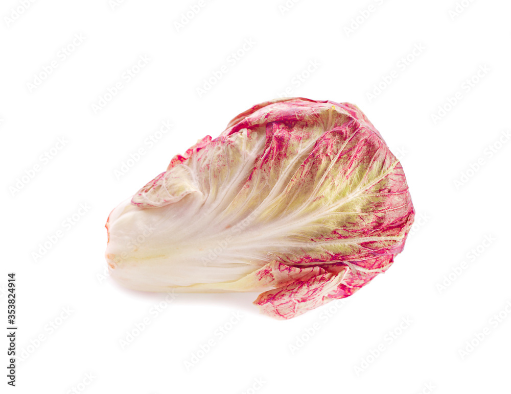 Obraz premium Radicchio, Red salad an isolated on white background.