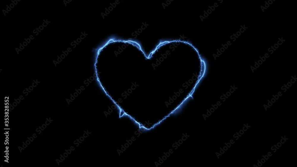 Light Heart Electricity Effect, Love Shape Abstract Opening Animation. Matte Channel Video. High Quality 4K Resolution. Light Heart Electricity Effect, Love Shape Abstract Opening Animation. Matte Channel Video. High Quality 4K Resolution.
