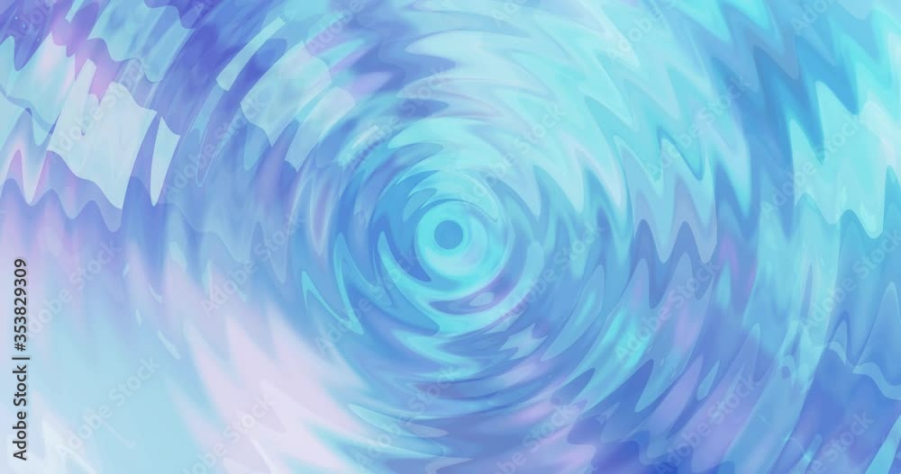 Relaxing and hypnotic background texture with blue shiny ripples for presentations, social media and relaxation videos. 15 second loop.