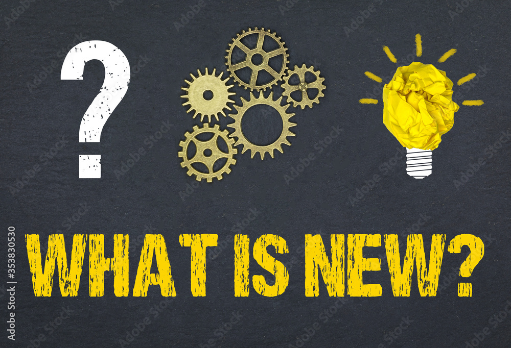 Obraz premium What is new?