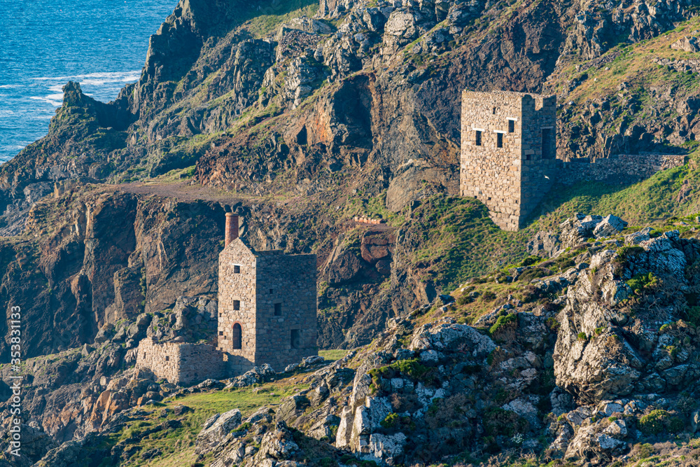 The old Crown Tin Mines at Botallack, Cornwall