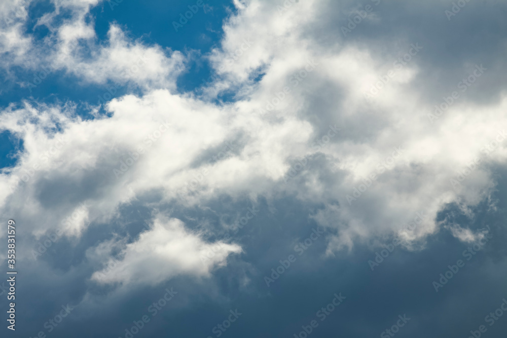 Beautiful clouds with sky background. Nature weather, cloud sky.