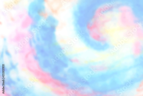 Soft pastel colorful aquarelle on white background, abstract watercolor gradient