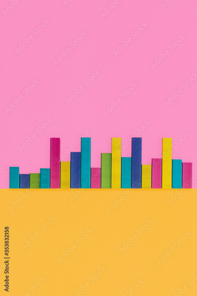 colourful bar graph