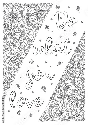 Coloring book for adult and older children.