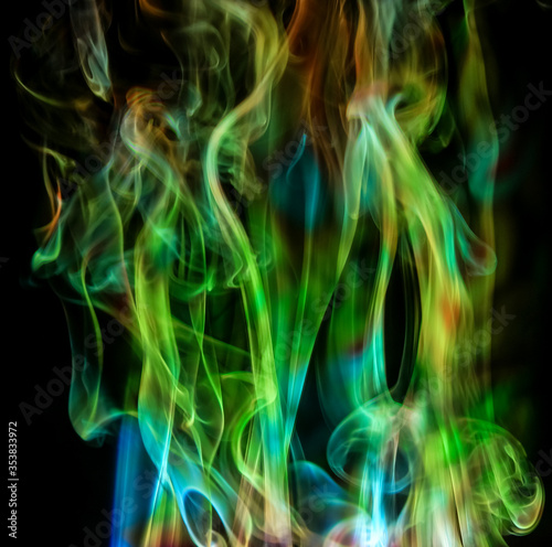 abstract colorful smoke