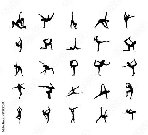  Easy Gymnastic Poses Silhouette  