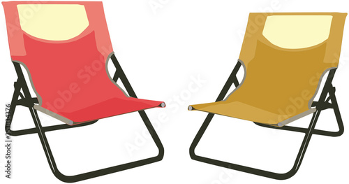 colorful chairs with anatomical office wheels photo