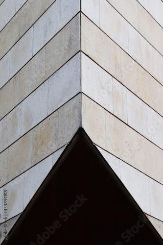 wall of a modern building