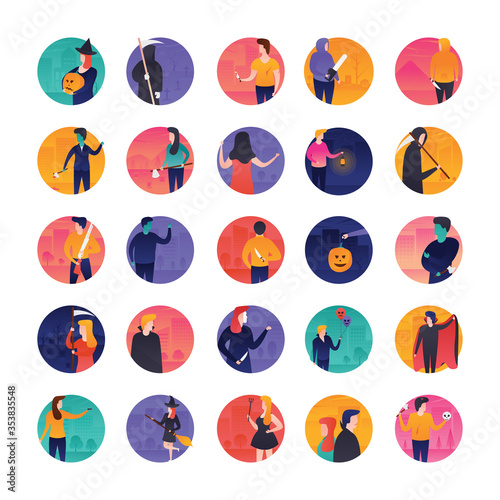 Halloween‌ ‌and‌ ‌Easter‌ ‌Flat‌ ‌Icons‌ ‌Pack‌ ‌ ‌
