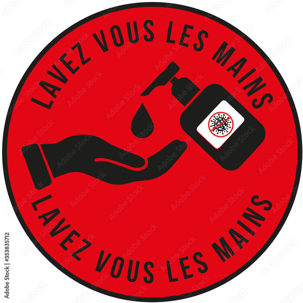 Panneau Métal "Lavez-vous Les Mains" 20x30 Cm - Décoration Murale Rétro, Pour Salle De Bain, école, Cuisine, éducation Enfants