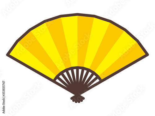 扇子-folding fan vector illustration