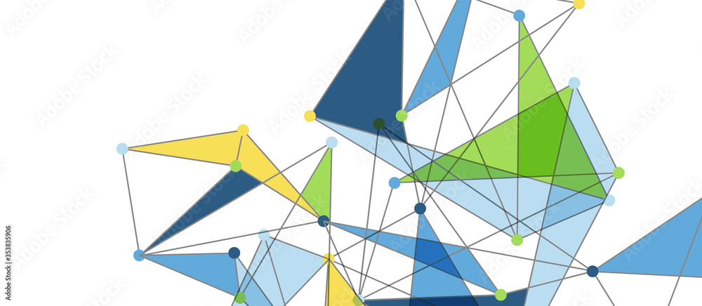 Line points connections, triangular technology design. Abstract geometric background Line points connections, triangular technology design. Abstract geometric background