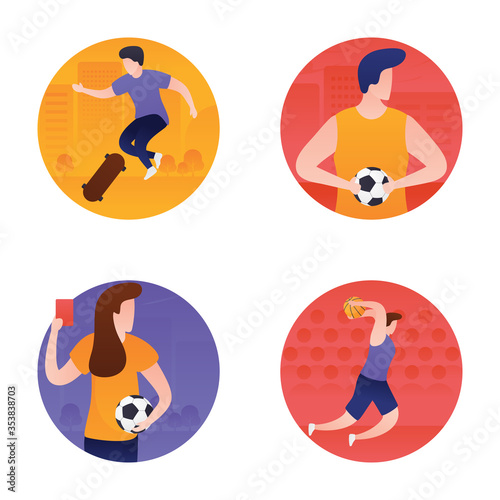 Sports and Olympic Flat Icons Pack 